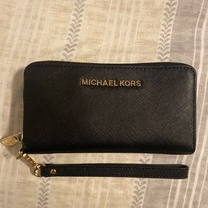 Michael Kors Black Wallet Wristlet